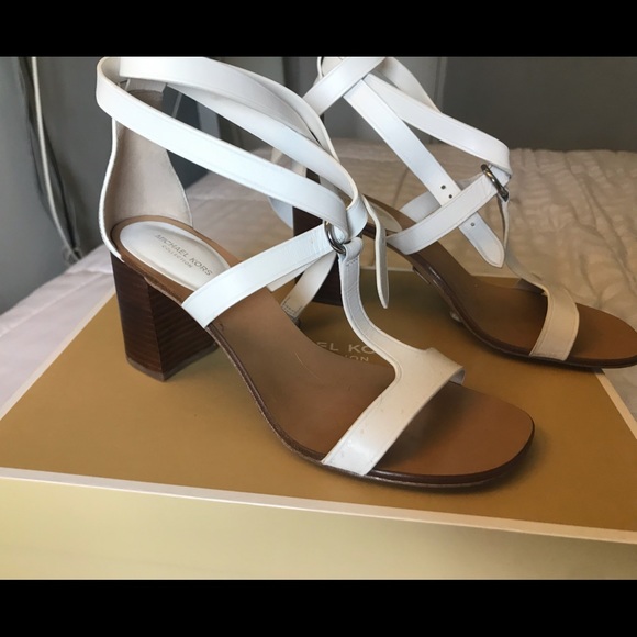 Michael Kors Shoes - Michael Kors Strappy White Sandals*OFFERS ACCEPTED